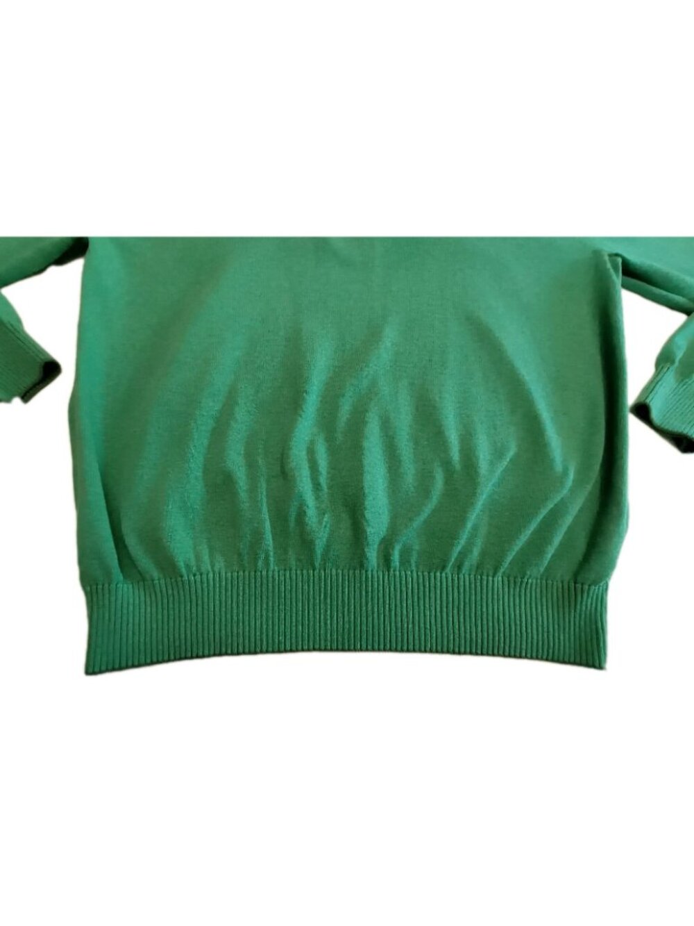 Alex Cannon Sweater Quarter Zip Men Size XL Lemon Green 100% Cotton - Picture 2 of 14